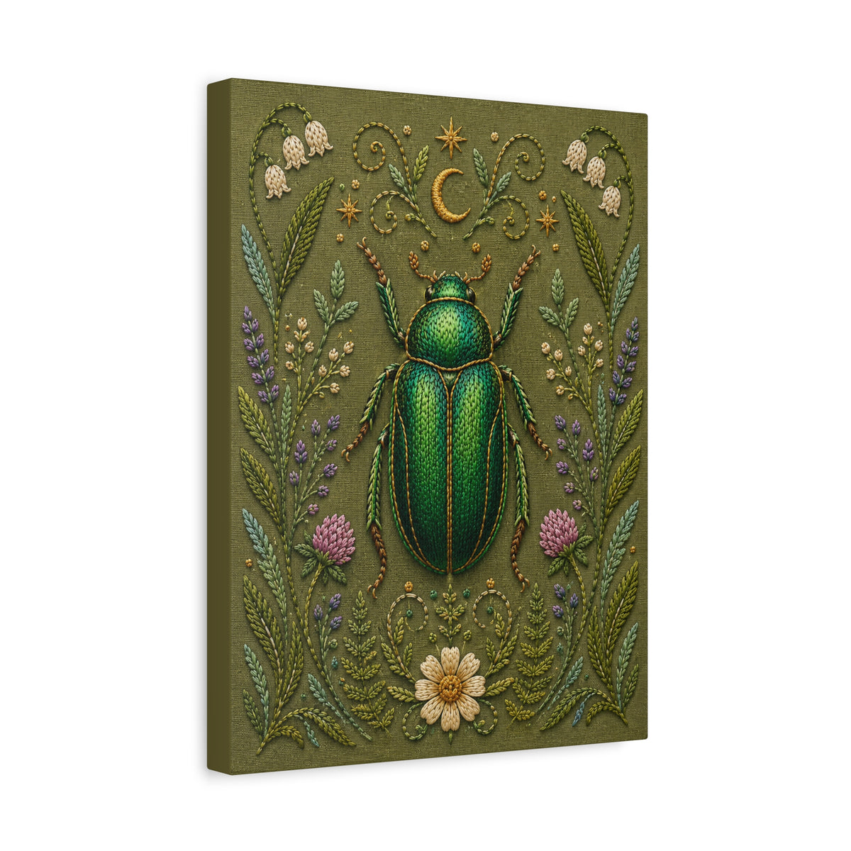 Canvass Art Print - Botanical Scarab
