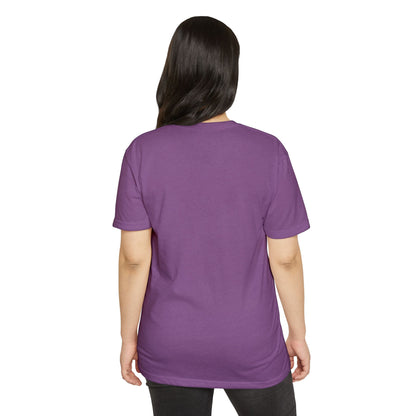 T-Shirt, Short Sleeve Boxy Crew Neck - Botanical Hand Reaching for the Sun