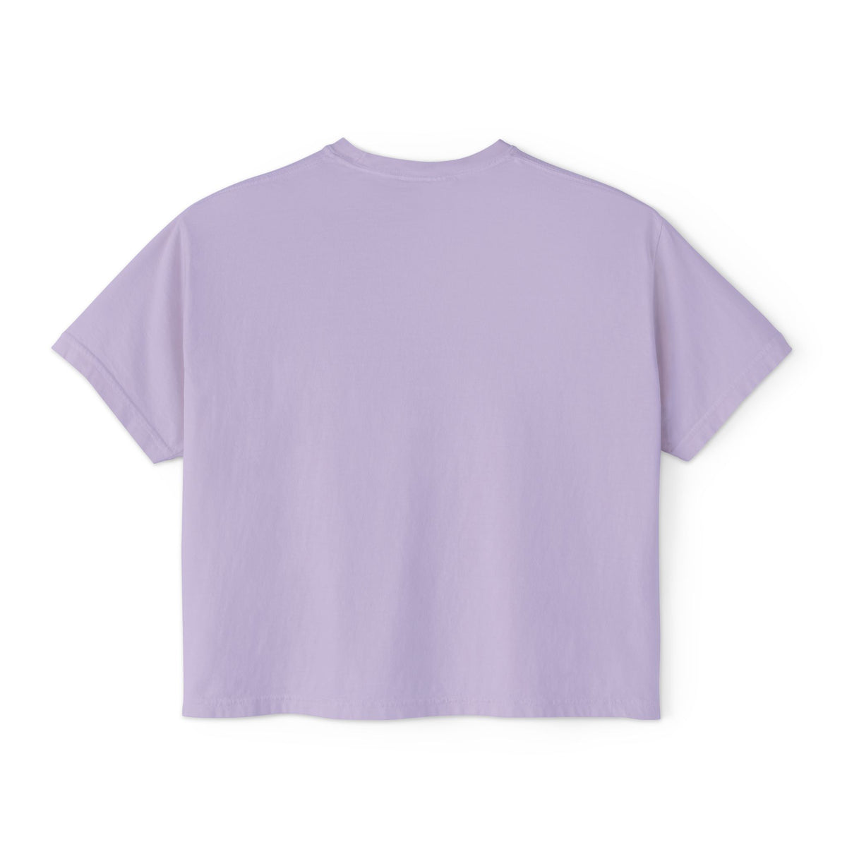 T-Shirt, Short Sleeve Boxy Crew Neck Cropped - 1980s Buddha Head