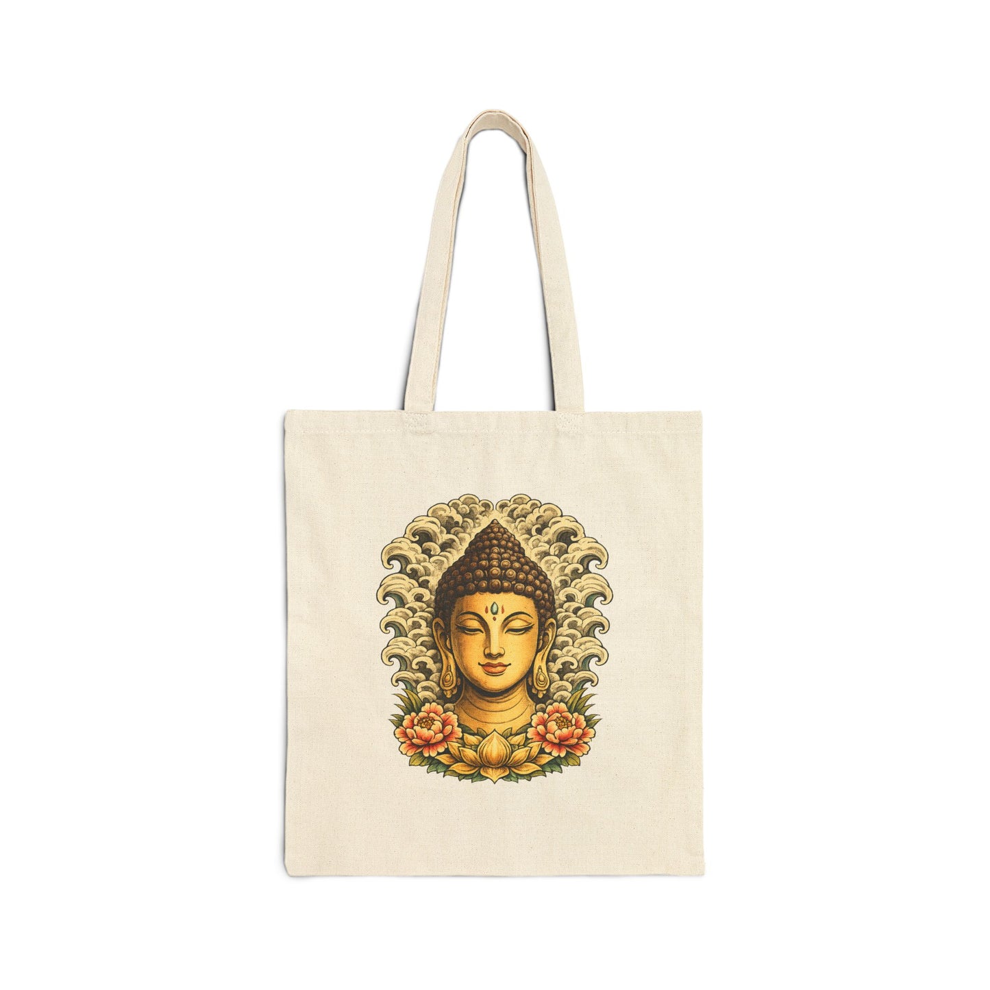 Golden Buddha Canvas Tote Bag