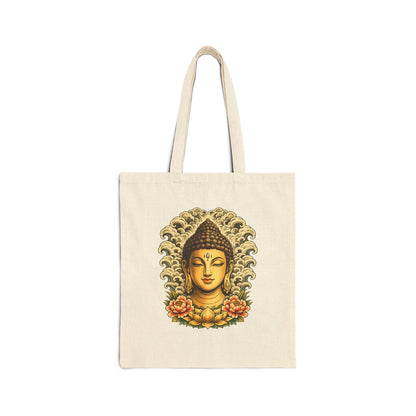 Golden Buddha Canvas Tote Bag