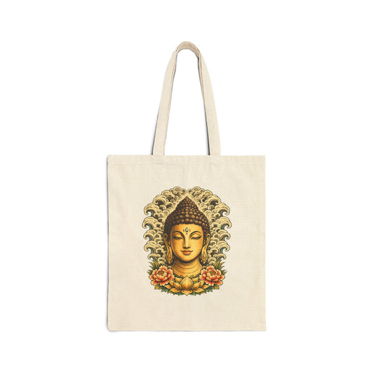 Golden Buddha Canvas Tote Bag