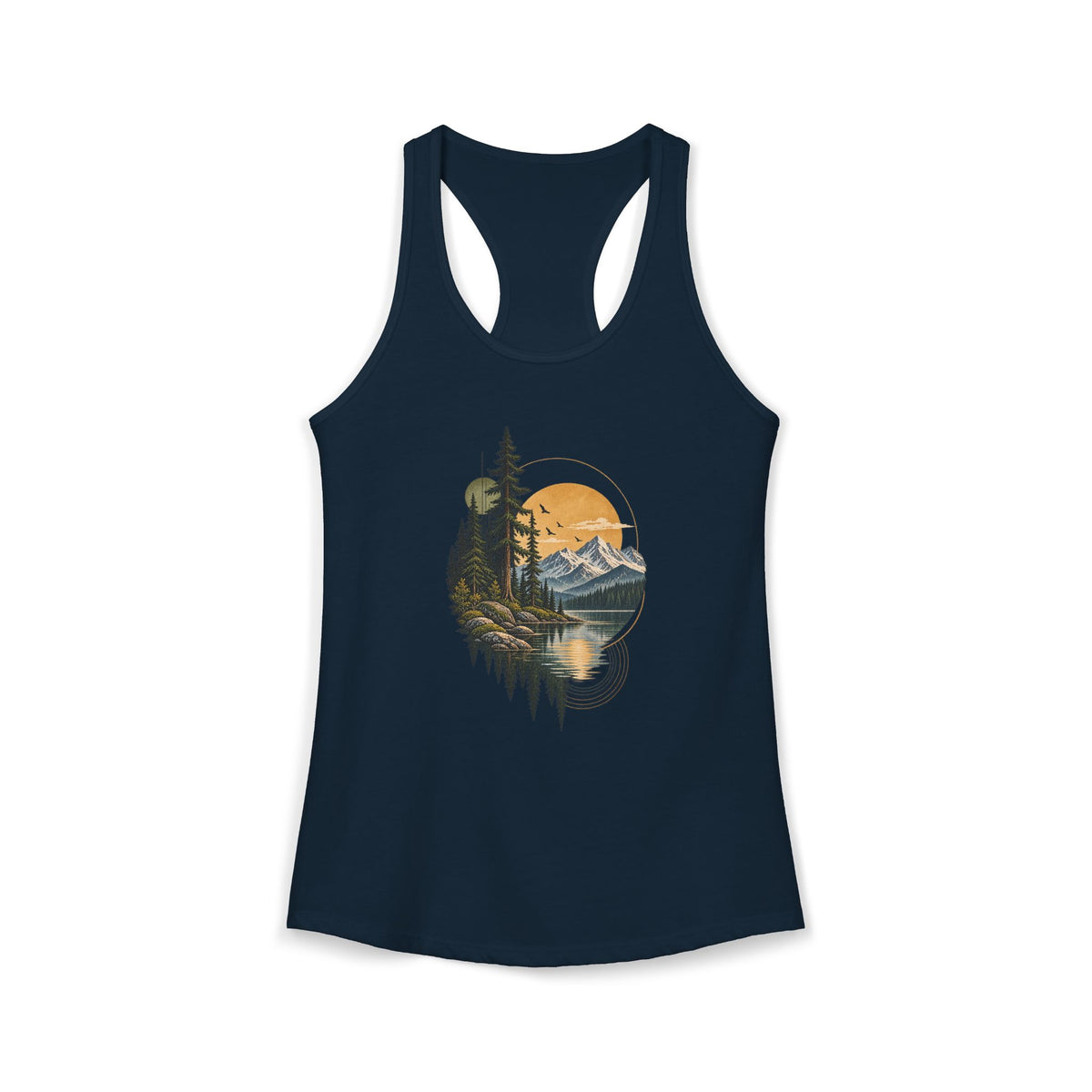 Tank Top, Racerback - Mountain Lake