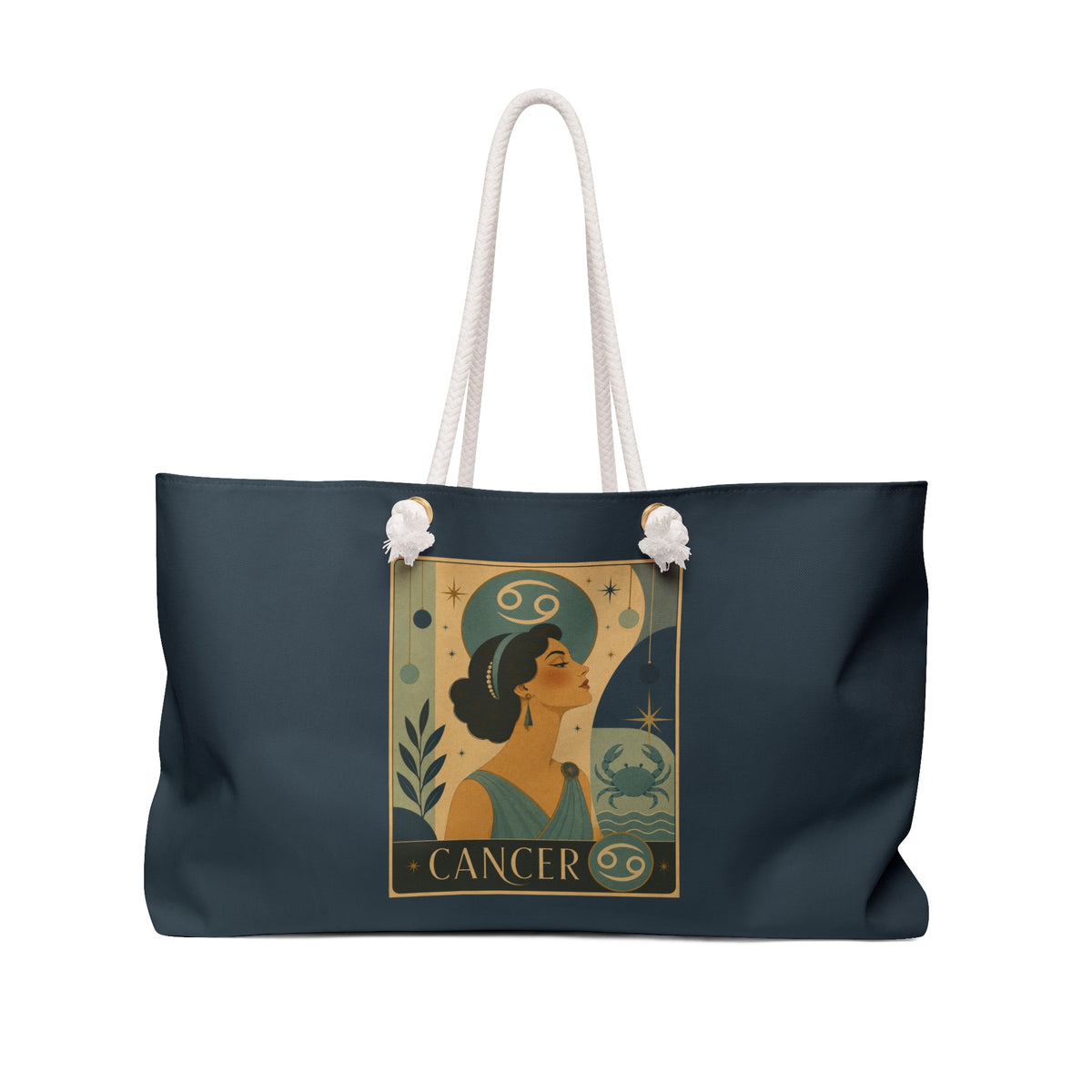 Tote, Weekender Travel Bag - Retro Cancer Zodiac