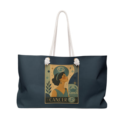 Tote, Weekender Travel Bag - Retro Cancer Zodiac