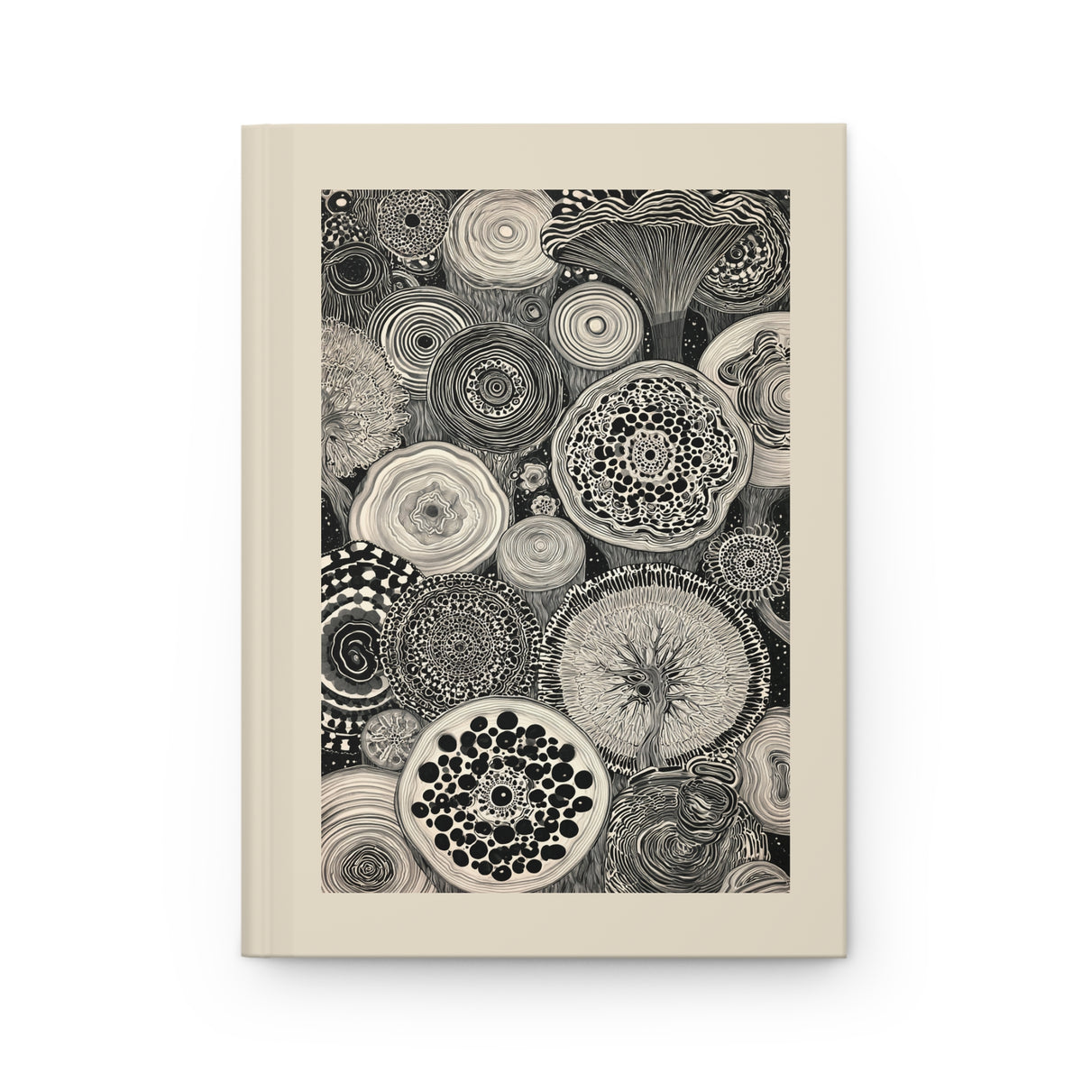 Journal Notebook, Hardcover Lined - Ring 'Round the Rings, Light Version