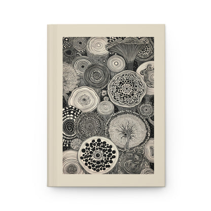 Journal Notebook, Hardcover Lined - Ring 'Round the Rings, Light Version