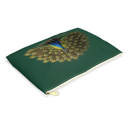 Pouch/Accessory Bag - Proud Peacock (dark green)