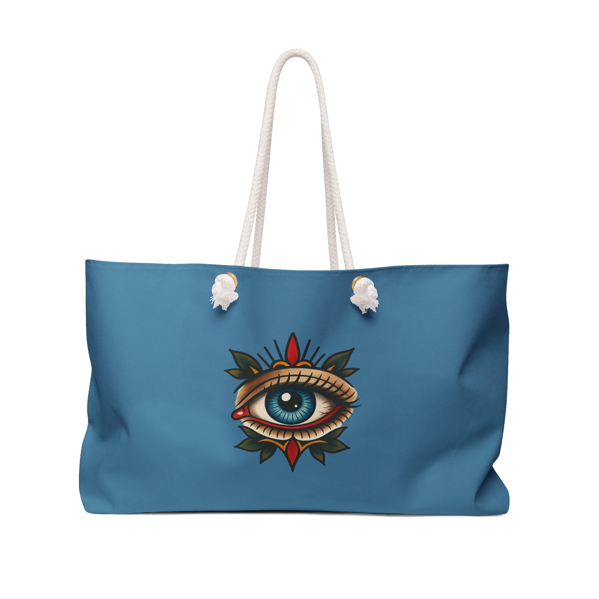 Tote, Weekender Travel  Bag - Mystical All-Seeing Eye (medium blue)