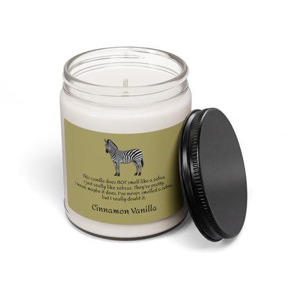 Zebra Scented Candle - Cinnamon Vanilla