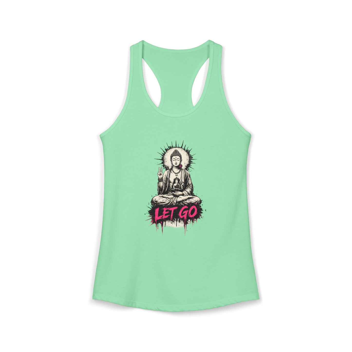 Buddha Let Go Racerback Tank