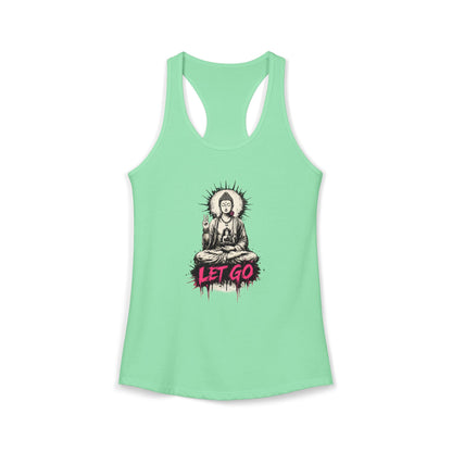 Buddha Let Go Racerback Tank