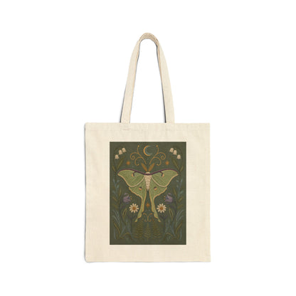 Luna Moth Botanical Tote