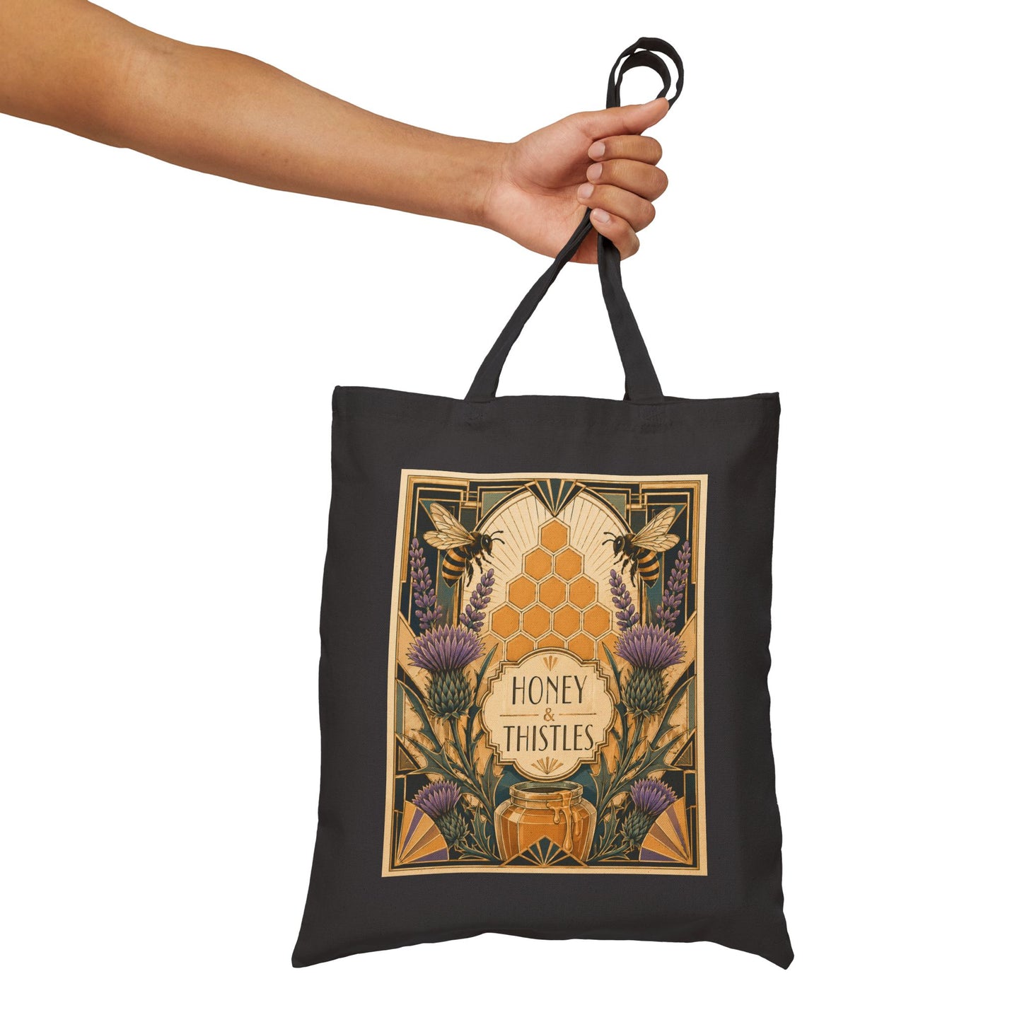 Honey & Thistles a la Gatsby Canvas Tote Bag