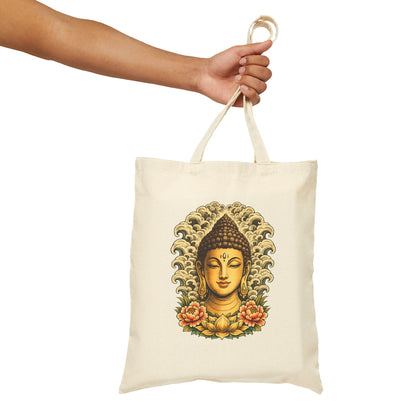 Golden Buddha Canvas Tote Bag