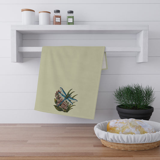 Dragon Fly & Milkweed Tea Towel