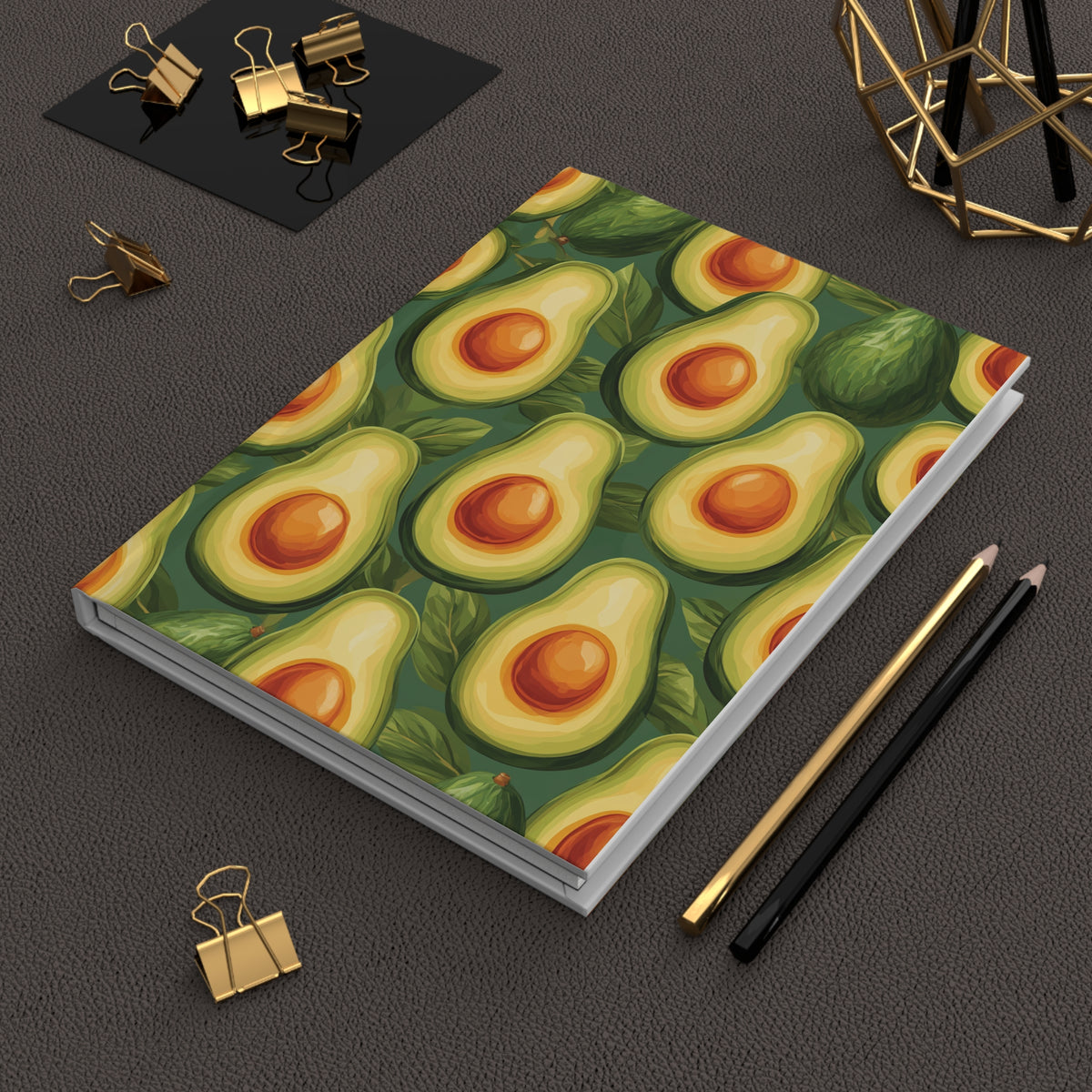 Journal Notebook, Hardcover Lined - So Many Avocados!