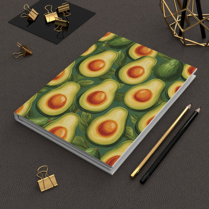 Journal Notebook, Hardcover Lined - So Many Avocados!