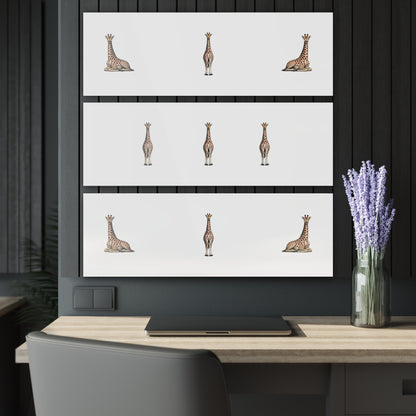 Canvass Art Print -Giraffe Triptych