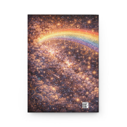 Journal Notebook, Hardcover Lined - Celestial Rainbow