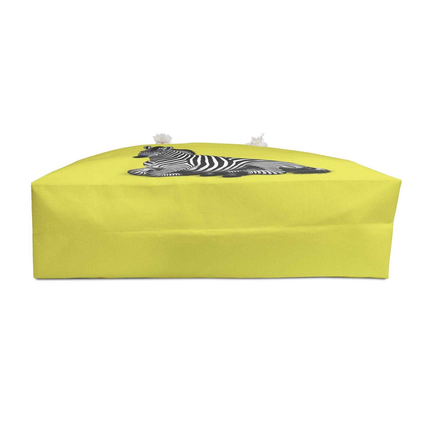 Zebra Print Weekender Bag – Yellow Striped Safari Travel Tote