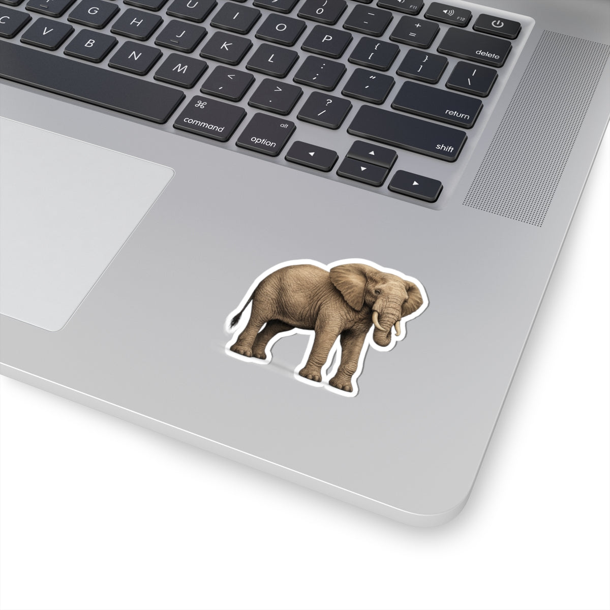 Sticker,  Kiss-Cut - Elephant Side View