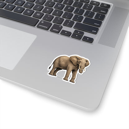 Sticker,  Kiss-Cut - Elephant Side View