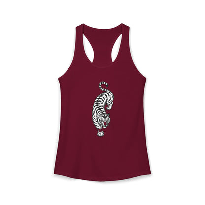 Tiger Black and White Racerback Tank