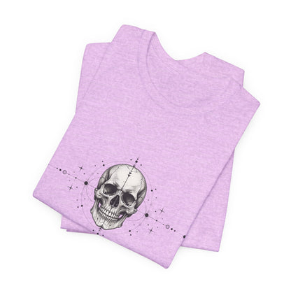 T-Shirt, Short Sleeve Boxy Crew Neck - Skull Geometry