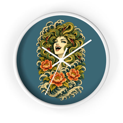 Clock, Wall Acrylic - Medusa Snake Head