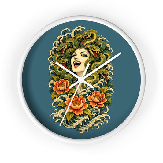 Medusa Having a Chuckle Wall Clock