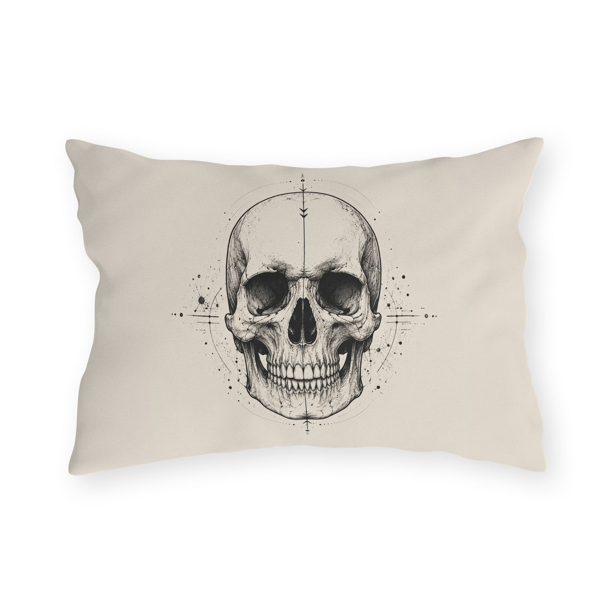 Pillow, Outdoor/Garden - Decorative Gothic Skull