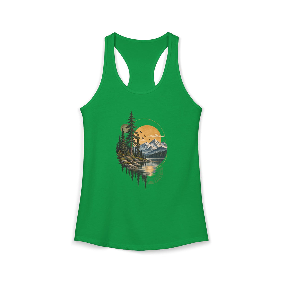 Tank Top, Racerback - Mountain Lake