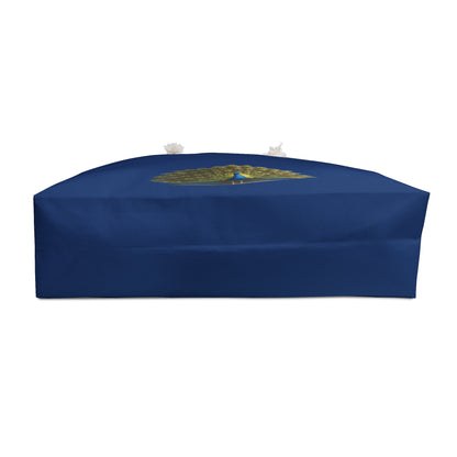 Tote, Weekender Travel  Bag - Proud Peacock (navy blue)