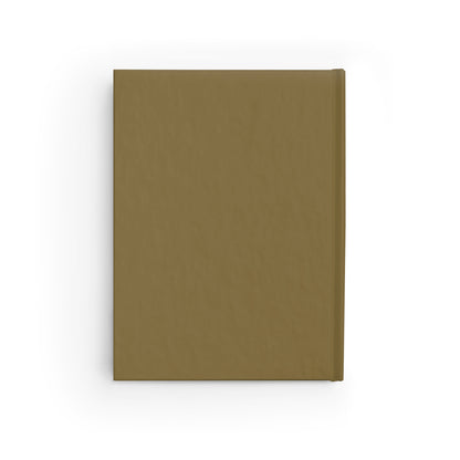 Journal Notebook, Hardcover Blank - Buddha Lotus (olive green)