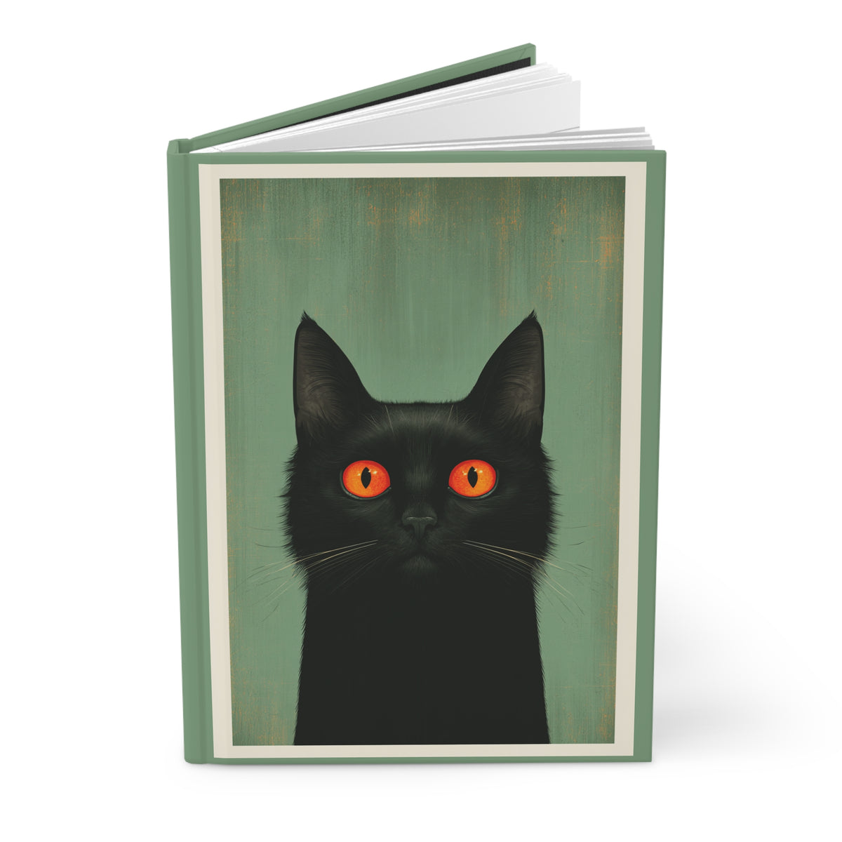 Journal Notebook, Hardcover Lined - Black Cat Says What?
