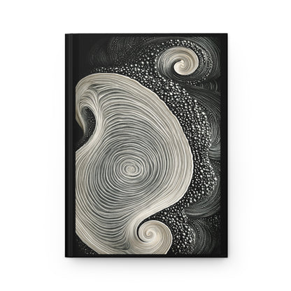 Journal Notebook, Hardcover Lined - Just a Swirl in the World