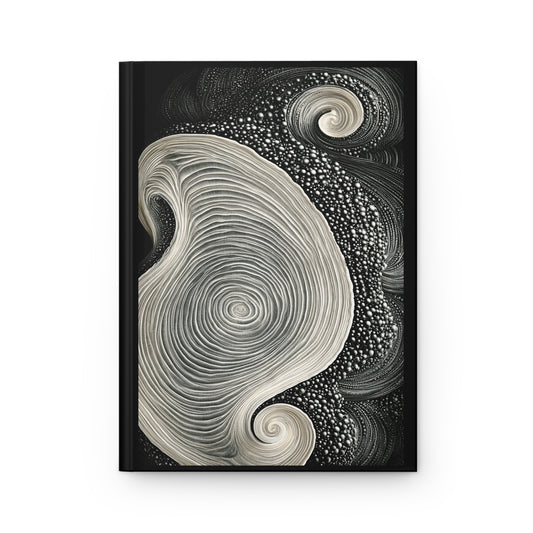 Journal Notebook, Hardcover Lined - Just a Swirl in the World