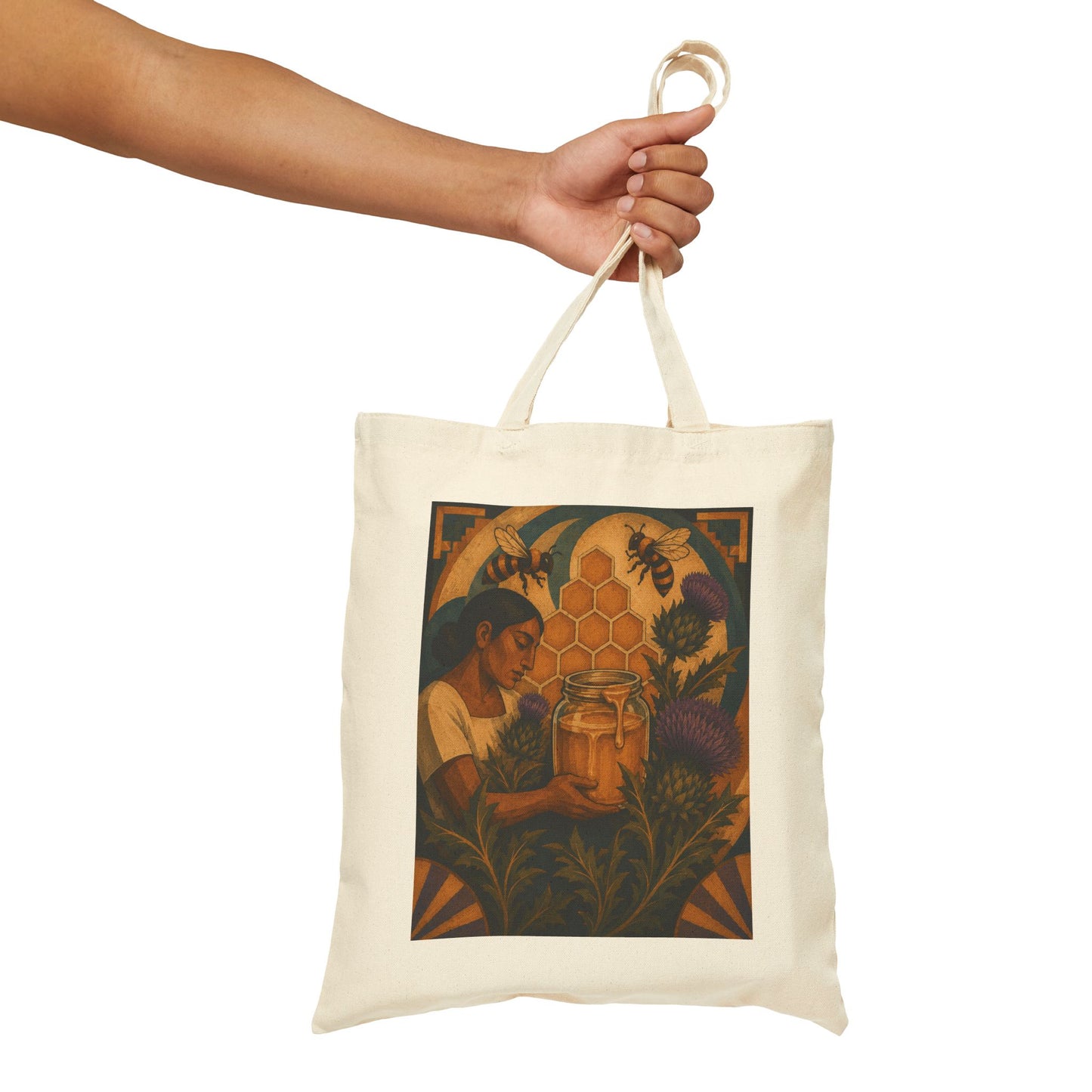 Honey & Thistles Meets 1930s Mexico Canvas Tote Bag