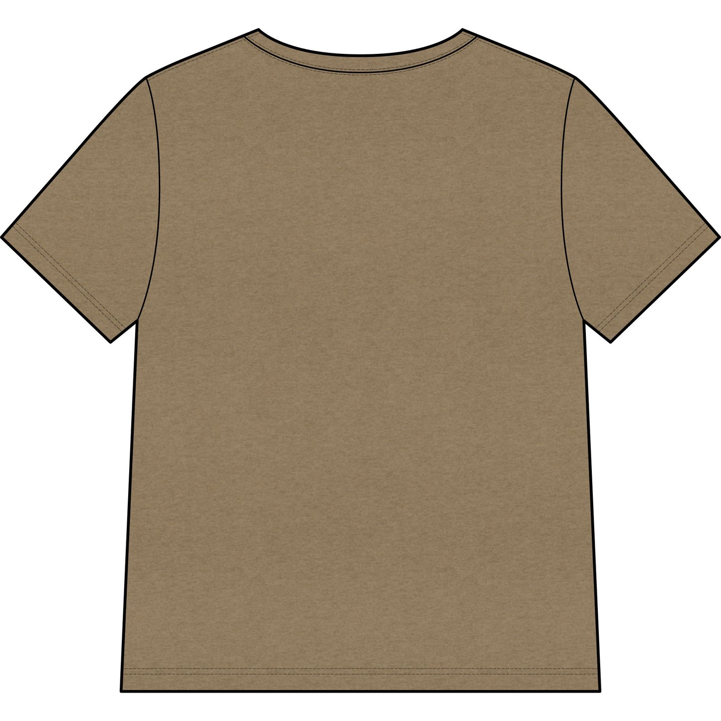 Morel Mushroom Illustration V-Neck Tee