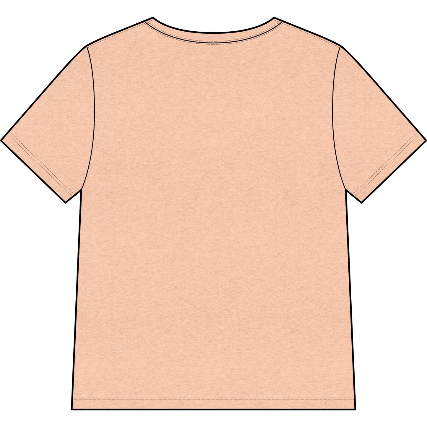 Morel Mushroom Illustration V-Neck Tee