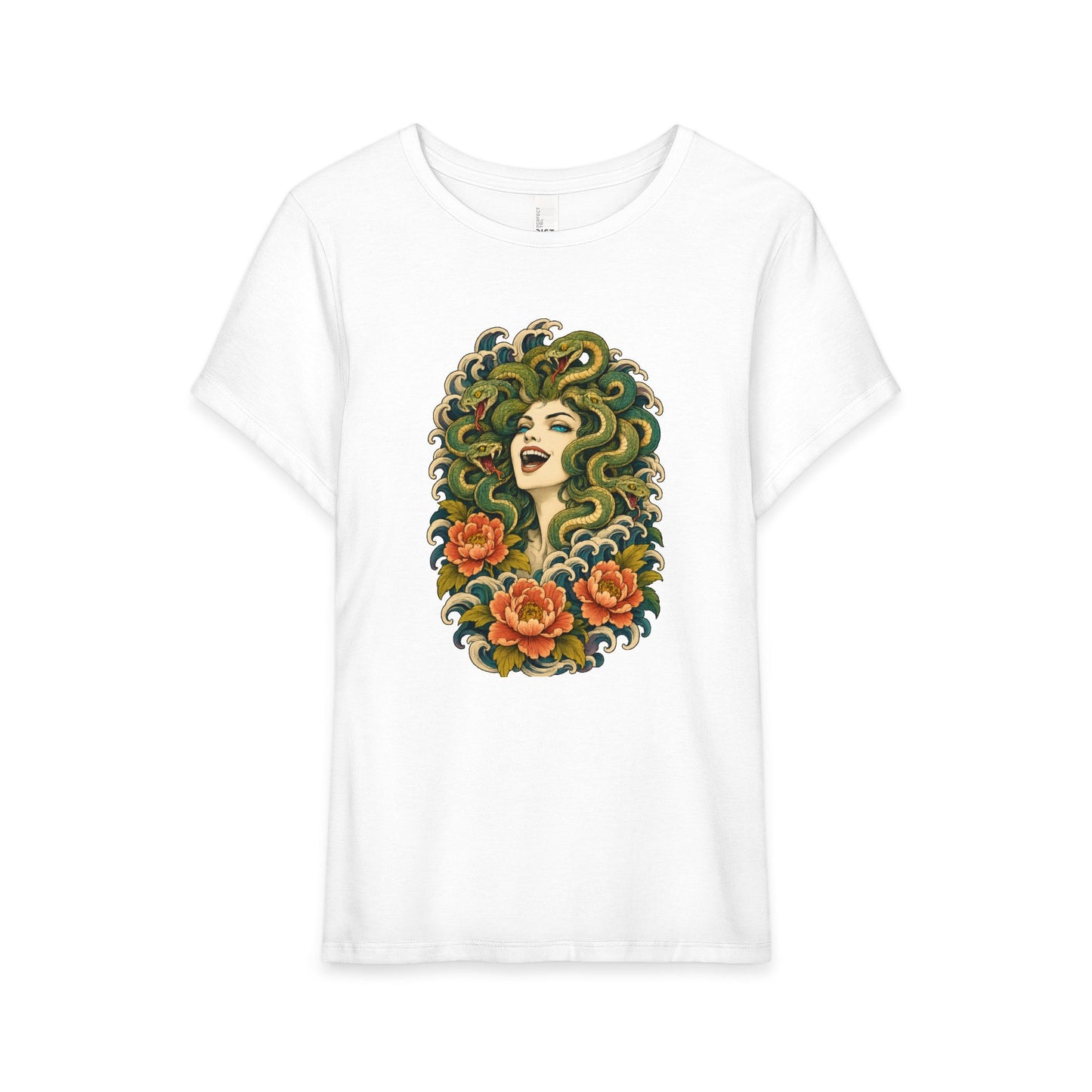 Medusa Floral Graphic Tee Shirt