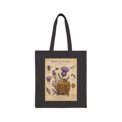 Vintage Honey & Thistles Canvas Tote Bag