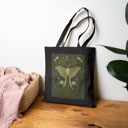 Luna Moth Botanical Tote