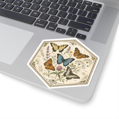 Sticker,  Kiss-Cut - Floral Butterflies