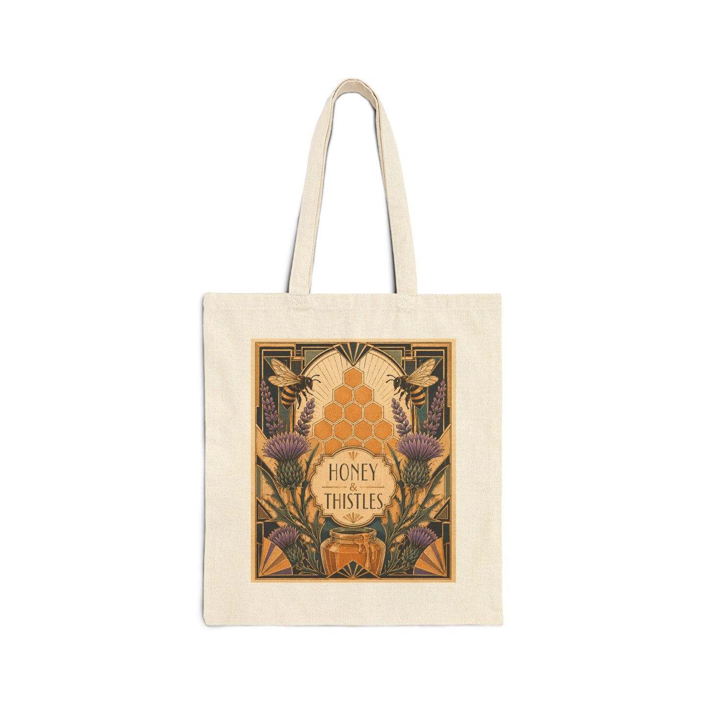 Honey & Thistles a la Gatsby Canvas Tote Bag