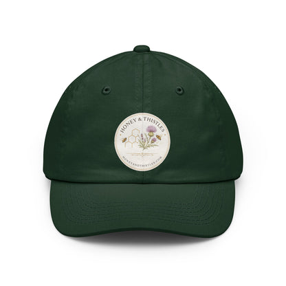 Floral Thistle Dad Hat — Honey & Thistle Botanical Embroidered Cap