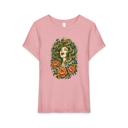 Medusa Floral Graphic Tee Shirt