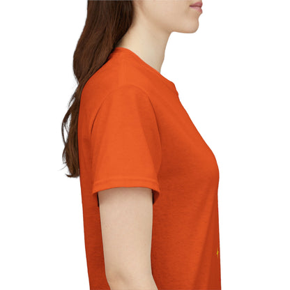 T-Shirt, Short Sleeve Boxy Crewneck - Yellow Tiger