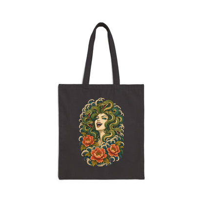 Medusa Having a Chuckle Canvas Tote Bag